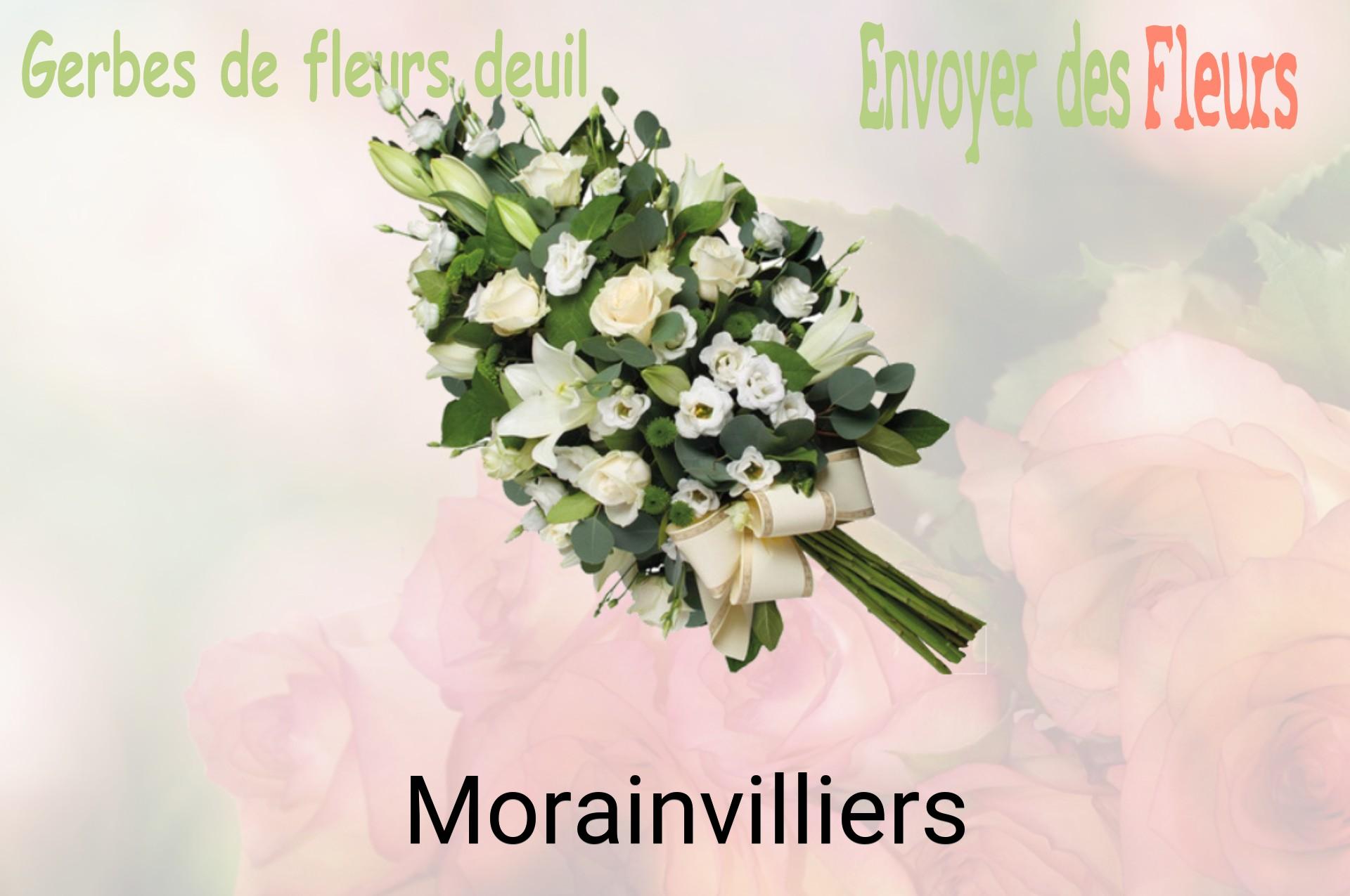 Gerbe de fleurs de deuil livrée à Morainvilliers